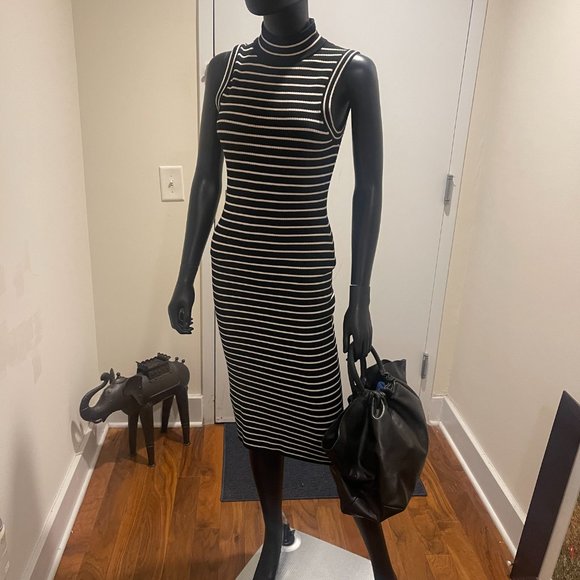 Collette's Closet | Fun Michael Kors Black & White Bodycon Dress - Picture 1 of 6